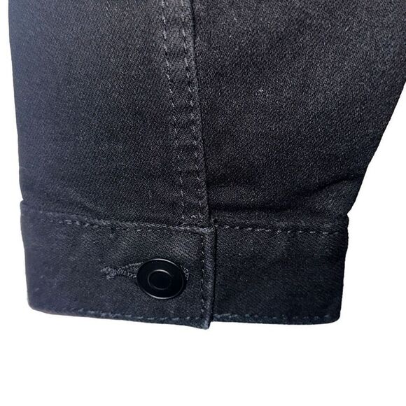"NEW" Black denim jacket, ladies size med(8-10) by time and true - Picture 7 of 10
